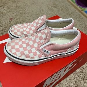 Vans Kids Pink Checkered
